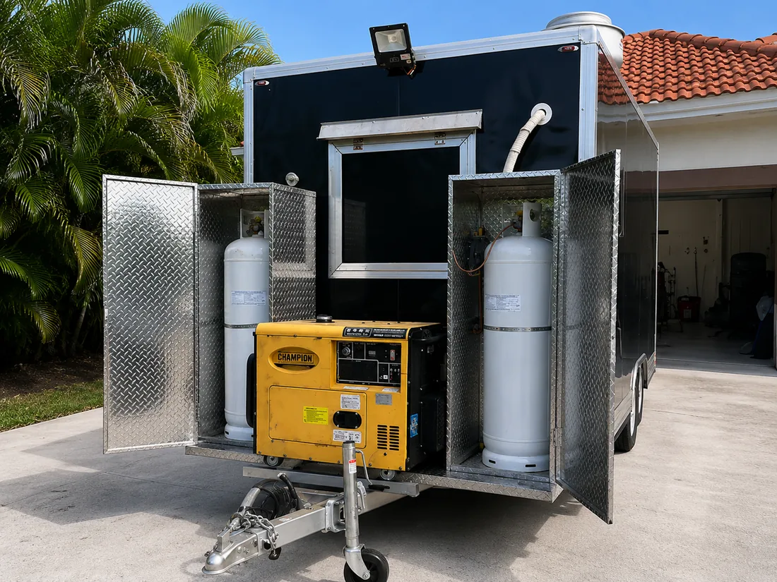 Instalación de tanque de propano comercial y generador en Miami, FL por Acosta Plumbing